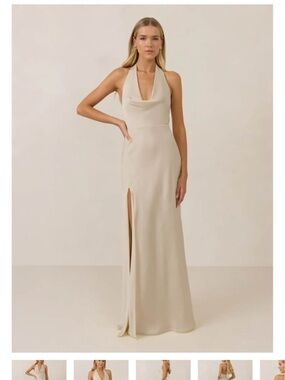 Park and Fifth Ellery dress champagne satin